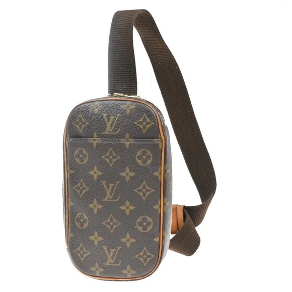 Louis Vuitton Handbags - LOUIS VUITTON Pochette Gange Shoulder Bag Monogram Brown Spain M51870 16KA672